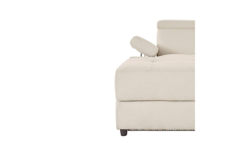 Hörnsoffa 3-sits Rayland Vit, Sunday tyg, Vänster Elektrisk Fåtölj - Vit, Sunday tyg, Vänster Elektrisk Fåtölj - Möbler - Vardagsrum - Soffor - Reclinersoffor & Biosoffor