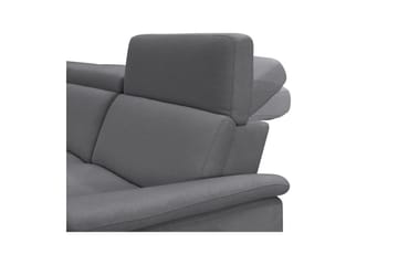 Hörnsoffa 3-sits Pareli Antracit, Sunday tyg, Vänster Manuell Fåtölj - Antracit, Sunday tyg, Vänster Manuell Fåtölj - Möbler - Vardagsrum - Soffor - Reclinersoffor & Biosoffor