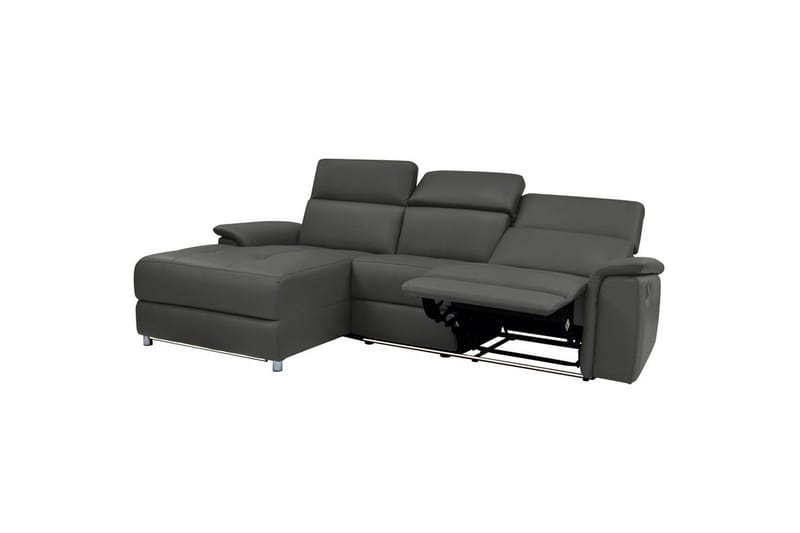 Hörnsoffa 3-sits Pareli Svart, PU, Vänster Elektrisk Fåtölj - Svart, PU, Vänster Elektrisk Fåtölj - Möbler - Vardagsrum - Soffor - Reclinersoffor & Biosoffor