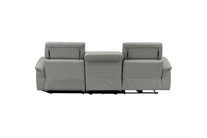 Hörnsoffa 3-sits Pareli Grå, Sunday tyg, Höger manuell vilstol - Grå, Sunday tyg, Höger manuell vilstol - Möbler - Vardagsrum - Soffor - Reclinersoffor & Biosoffor
