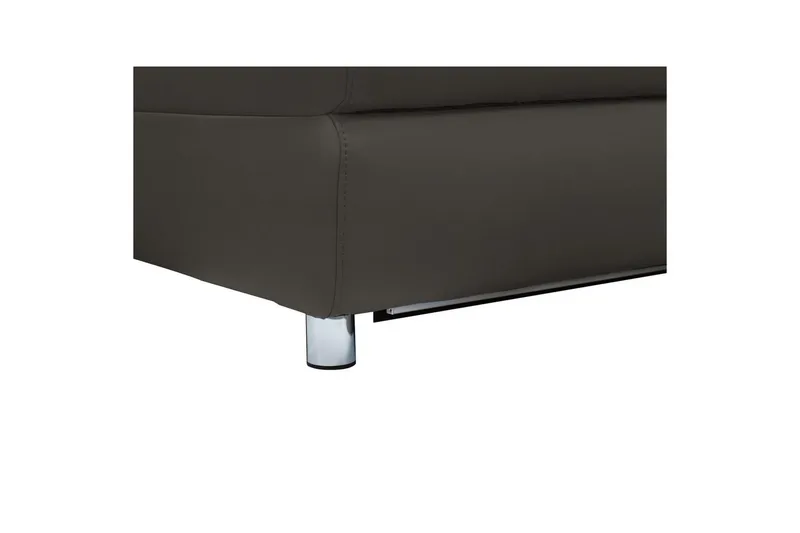 Hörnsoffa 3-sits Pareli Brun, Läder/PU, Vänster Manuell Fåtölj - Brun, Läder/PU, Vänster Manuell Fåtölj - Möbler - Vardagsrum - Soffor - Skinnsoffor