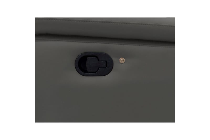 Hörnsoffa 3-sits Pareli Grå, Läder/PU, Vänster Manuell Fåtölj - Grå, Läder/PU, Vänster Manuell Fåtölj - Möbler - Vardagsrum - Soffor - Skinnsoffor