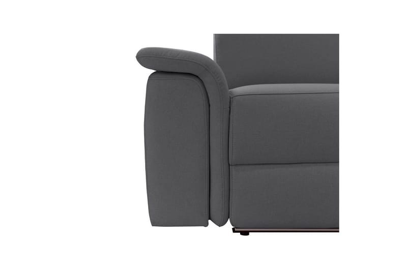 Hörnsoffa 3-sits Pareli Antracit, Sunday tyg, Höger manuell vilstol - Antracit, Sunday tyg, Höger manuell vilstol - Möbler - Vardagsrum - Soffor - Reclinersoffor & Biosoffor