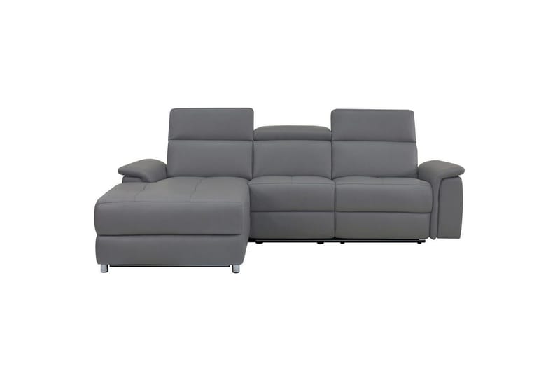 Hörnsoffa 3-sits Pareli Grå, Sand tyg, Vänster Elektrisk Fåtölj - Grå, Sand tyg, Vänster Elektrisk Fåtölj - Möbler - Vardagsrum - Soffor - Reclinersoffor & Biosoffor