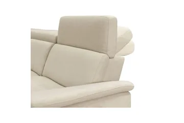 Hörnsoffa 3-sits Pareli Vit, Sunday tyg, Vänster Manuell Fåtölj - Vit, Sunday tyg, Vänster Manuell Fåtölj - Möbler - Vardagsrum - Soffor - Reclinersoffor & Biosoffor