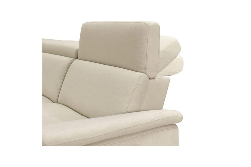 Hörnsoffa 3-sits Pareli Vit, Sunday tyg, Vänster Manuell Fåtölj - Vit, Sunday tyg, Vänster Manuell Fåtölj - Möbler - Vardagsrum - Soffor - Reclinersoffor & Biosoffor