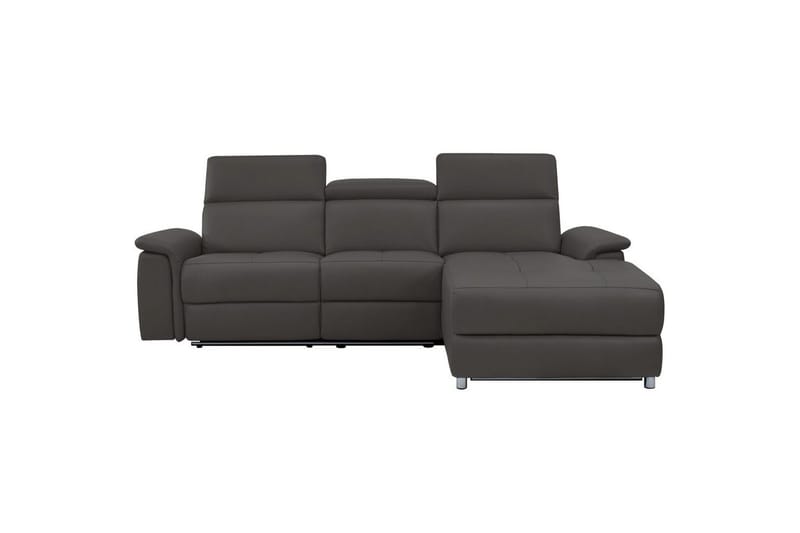 Hörnsoffa 3-sits Pareli Brun, PU, Höger elektrisk vilstol - Brun, PU, Höger elektrisk vilstol - Möbler - Vardagsrum - Soffor - Skinnsoffor