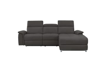 Hörnsoffa 3-sits Pareli Brun, PU, Höger elektrisk vilstol - Brun, PU, Höger elektrisk vilstol - Möbler - Vardagsrum - Soffor - Reclinersoffor & Biosoffor