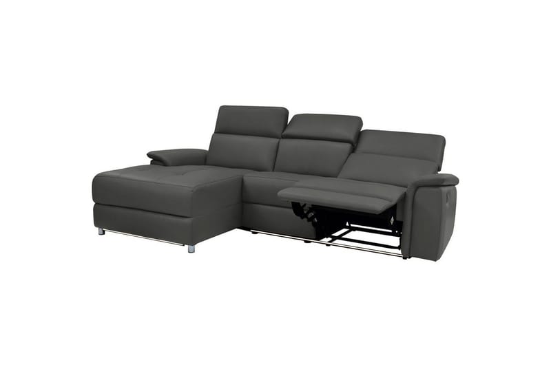 Hörnsoffa 3-sits Pareli Svart, PU, Vänster Elektrisk Fåtölj - Svart, PU, Vänster Elektrisk Fåtölj - Möbler - Vardagsrum - Soffor - Reclinersoffor & Biosoffor