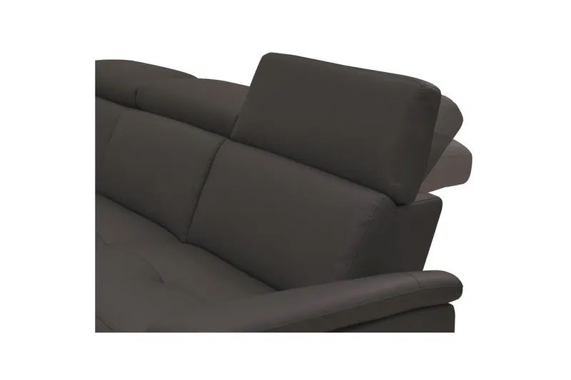 Hörnsoffa 3-sits Pareli Brun, Läder/PU, Vänster Manuell Fåtölj - Brun, Läder/PU, Vänster Manuell Fåtölj - Möbler - Vardagsrum - Soffor - Skinnsoffor