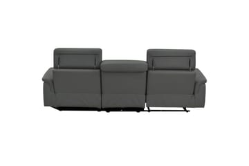 Hörnsoffa 3-sits Pareli Grå, PU, Höger manuell vilstol - Grå, PU, Höger manuell vilstol - Möbler - Vardagsrum - Soffor - Reclinersoffor & Biosoffor