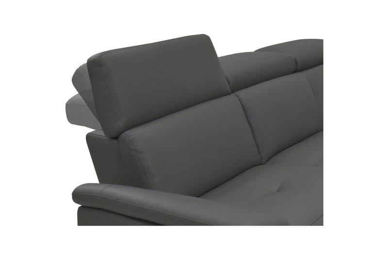 Hörnsoffa 3-sits Pareli Grå, PU, Höger manuell vilstol - Grå, PU, Höger manuell vilstol - Möbler - Vardagsrum - Soffor - Reclinersoffor & Biosoffor