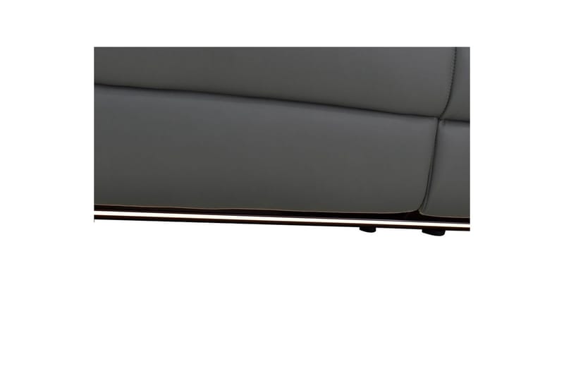 Hörnsoffa 3-sits Pareli Grå, PU, Höger manuell vilstol - Grå, PU, Höger manuell vilstol - Möbler - Vardagsrum - Soffor - Reclinersoffor & Biosoffor