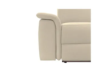 Hörnsoffa 3-sits Pareli Vit, Sunday tyg, Höger manuell vilstol - Vit, Sunday tyg, Höger manuell vilstol - Möbler - Vardagsrum - Soffor - Reclinersoffor & Biosoffor