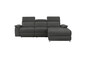 Hörnsoffa 3-sits Pareli Svart, PU, Höger elektrisk vilstol - Svart, PU, Höger elektrisk vilstol - Möbler - Vardagsrum - Soffor - Reclinersoffor & Biosoffor