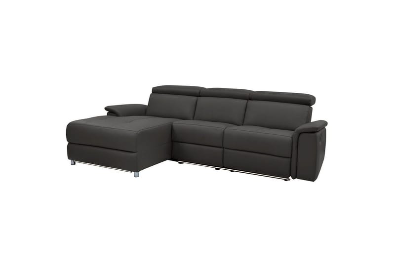 Hörnsoffa 3-sits Pareli Brun, PU, Vänster Elektrisk Fåtölj - Brun, PU, Vänster Elektrisk Fåtölj - Möbler - Vardagsrum - Soffor - Reclinersoffor & Biosoffor