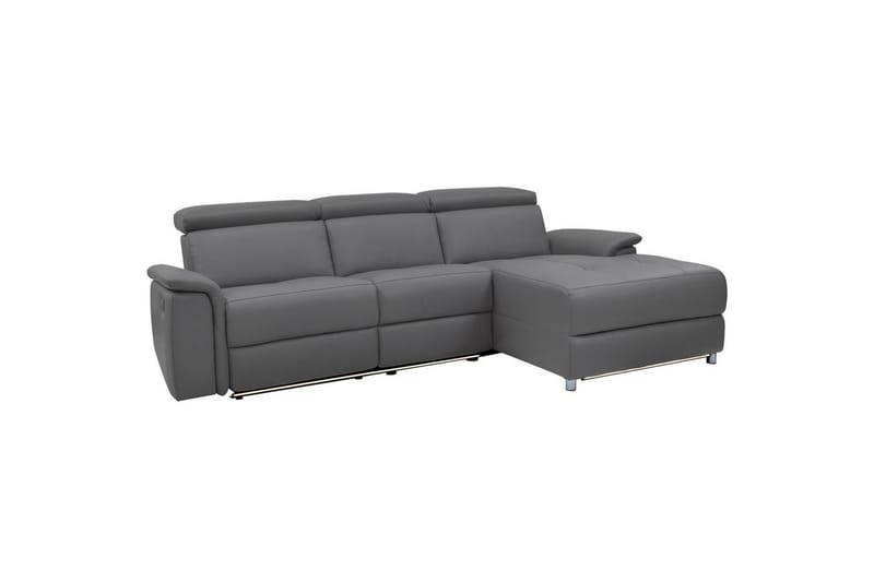 Hörnsoffa 3-sits Pareli Antracit, Sunday tyg, Höger manuell vilstol - Antracit, Sunday tyg, Höger manuell vilstol - Möbler - Vardagsrum - Soffor - Reclinersoffor & Biosoffor