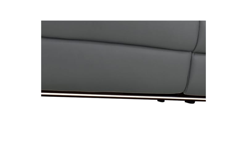 Hörnsoffa 3-sits Pareli Grå, Läder/PU, Höger elektrisk vilstol - Grå, Läder/PU, Höger elektrisk vilstol - Möbler - Vardagsrum - Soffor - Reclinersoffor & Biosoffor