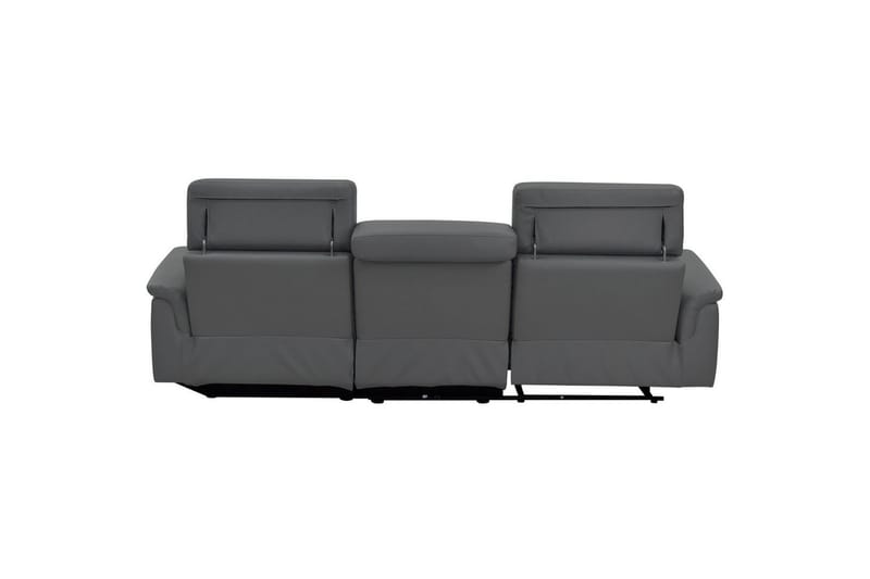 Hörnsoffa 3-sits Pareli Grå, Läder/PU, Höger elektrisk vilstol - Grå, Läder/PU, Höger elektrisk vilstol - Möbler - Vardagsrum - Soffor - Reclinersoffor & Biosoffor