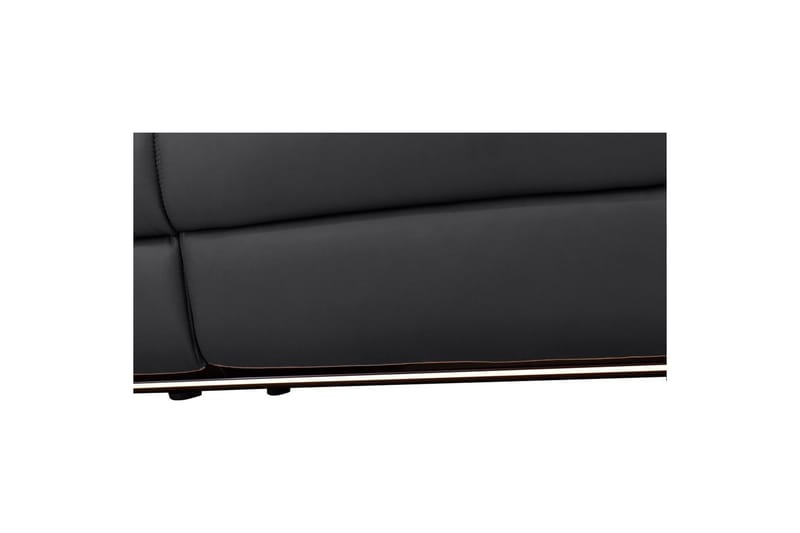 Hörnsoffa 3-sits Pareli Svart, Läder/PU, Vänster Elektrisk Fåtölj - Svart, Läder/PU, Vänster Elektrisk Fåtölj - Möbler - Vardagsrum - Soffor - Reclinersoffor & Biosoffor