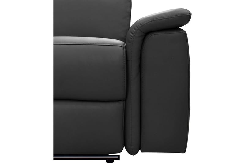 Hörnsoffa 3-sits Pareli Svart, Läder/PU, Vänster Elektrisk Fåtölj - Svart, Läder/PU, Vänster Elektrisk Fåtölj - Möbler - Vardagsrum - Soffor - Reclinersoffor & Biosoffor