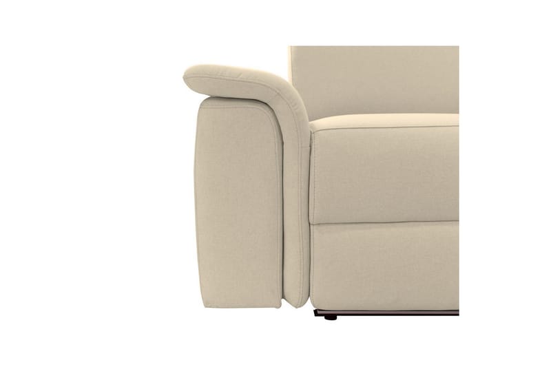 Hörnsoffa 3-sits Pareli Vit, Sunday tyg, Höger manuell vilstol - Vit, Sunday tyg, Höger manuell vilstol - Möbler - Vardagsrum - Soffor - Reclinersoffor & Biosoffor