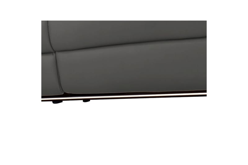 Hörnsoffa 3-sits Pareli Grå, Läder/PU, Vänster Manuell Fåtölj - Grå, Läder/PU, Vänster Manuell Fåtölj - Möbler - Vardagsrum - Soffor - Reclinersoffor & Biosoffor