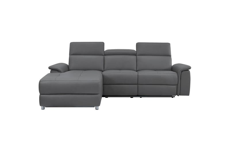 Hörnsoffa 3-sits Pareli Antracit, Sunday tyg, Vänster Manuell Fåtölj - Antracit, Sunday tyg, Vänster Manuell Fåtölj - Möbler - Vardagsrum - Soffor - Reclinersoffor & Biosoffor