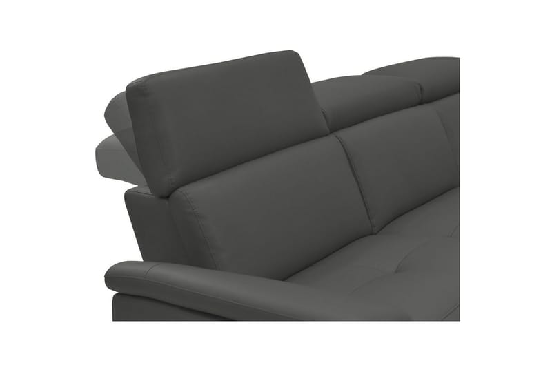 Hörnsoffa 3-sits Pareli Grå, PU, Höger elektrisk vilstol - Grå, PU, Höger elektrisk vilstol - Möbler - Vardagsrum - Soffor - Reclinersoffor & Biosoffor