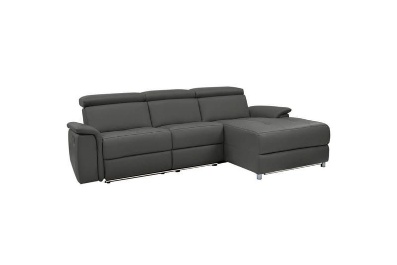 Hörnsoffa 3-sits Pareli Svart, PU, Höger elektrisk vilstol - Svart, PU, Höger elektrisk vilstol - Möbler - Vardagsrum - Soffor - Reclinersoffor & Biosoffor