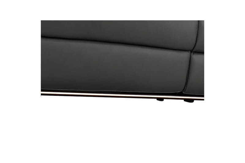 Hörnsoffa 3-sits Pareli Svart, PU, Höger elektrisk vilstol - Svart, PU, Höger elektrisk vilstol - Möbler - Vardagsrum - Soffor - Reclinersoffor & Biosoffor