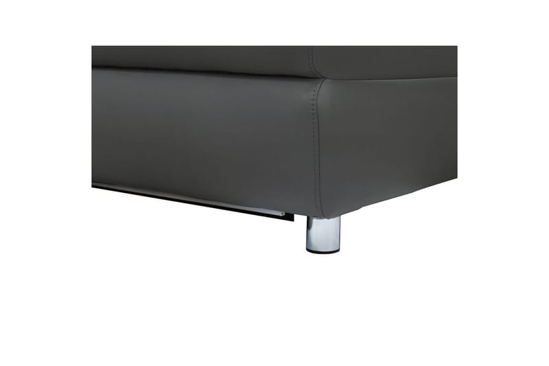 Hörnsoffa 3-sits Pareli Grå, PU, Höger manuell vilstol - Grå, PU, Höger manuell vilstol - Möbler - Vardagsrum - Soffor - Reclinersoffor & Biosoffor