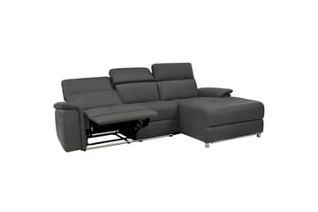 Hörnsoffa 3-sits Pareli Svart, PU, Höger elektrisk vilstol - Svart, PU, Höger elektrisk vilstol - Möbler - Vardagsrum - Soffor - Reclinersoffor & Biosoffor