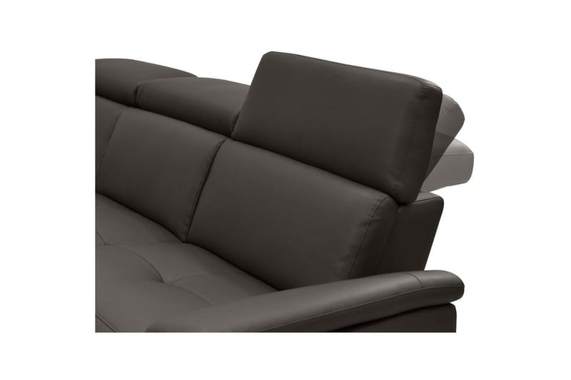 Hörnsoffa 3-sits Pareli Brun, Läder/PU, Vänster Elektrisk Fåtölj - Brun, Läder/PU, Vänster Elektrisk Fåtölj - Möbler - Vardagsrum - Soffor - Reclinersoffor & Biosoffor