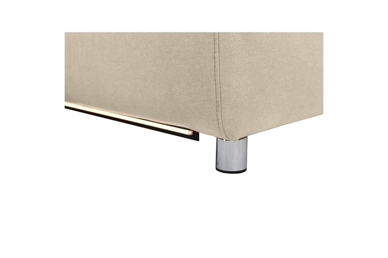 Hörnsoffa 3-sits Pareli Vit, Sand tyg, Höger elektrisk vilstol - Vit, Sand tyg, H öger elektrisk vilstol - Möbler - Vardagsrum - Soffor - Reclinersoffor & Biosoffor