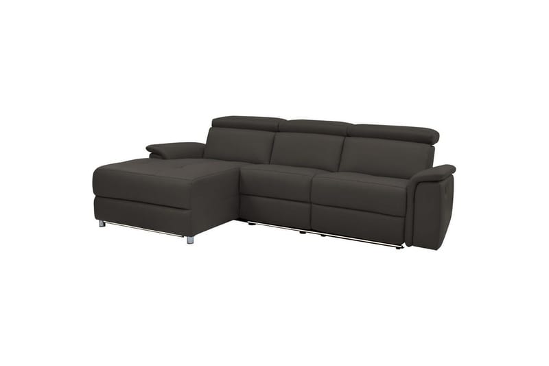 Hörnsoffa 3-sits Pareli Brun, Läder/PU, Vänster Manuell Fåtölj, Brun, Läder/PU, Vänster Manuell Fåtölj