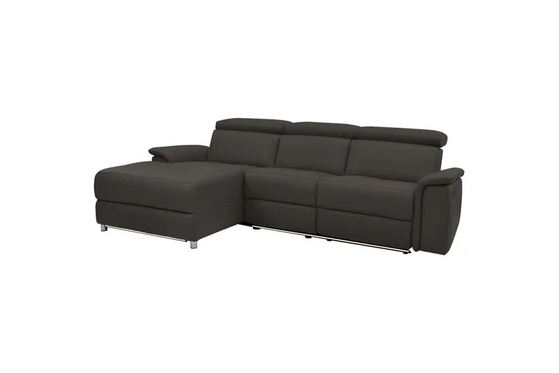 Hörnsoffa 3-sits Pareli Brun, Läder/PU, Vänster Manuell Fåtölj, Brun, Läder/PU, Vänster Manuell Fåtölj