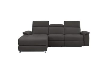 Hörnsoffa 3-sits Pareli Brun, PU, Vänster Elektrisk Fåtölj - Brun, PU, Vänster Elektrisk Fåtölj - Möbler - Vardagsrum - Soffor - Reclinersoffor & Biosoffor