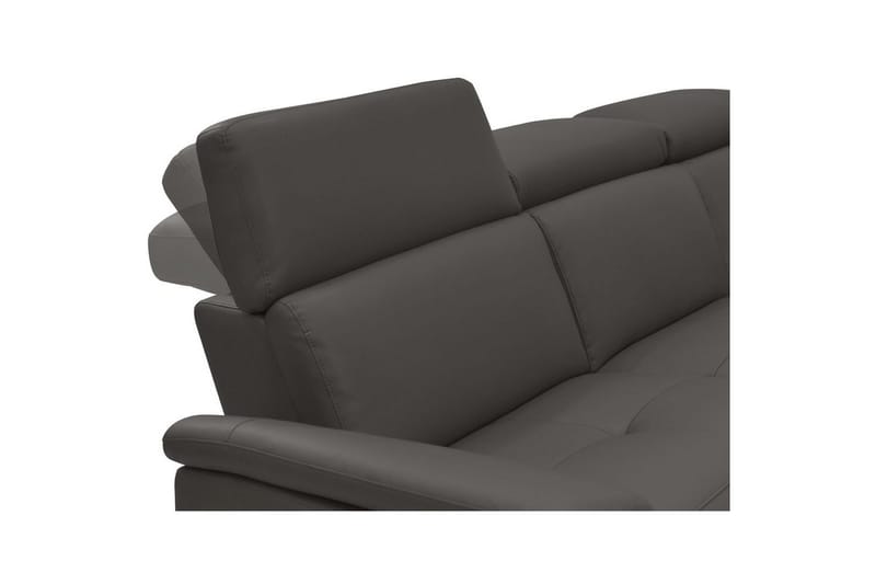 Hörnsoffa 3-sits Pareli Brun, PU, Höger elektrisk vilstol - Brun, PU, Höger elektrisk vilstol - Möbler - Vardagsrum - Soffor - Skinnsoffor