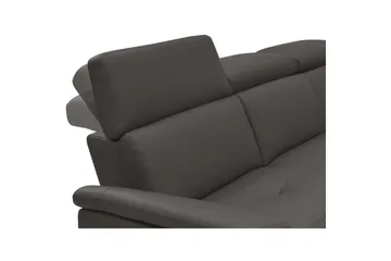 Hörnsoffa 3-sits Pareli Brun, PU, Höger elektrisk vilstol - Brun, PU, Höger elektrisk vilstol - Möbler - Vardagsrum - Soffor - Reclinersoffor & Biosoffor