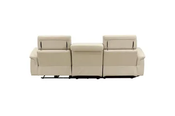Hörnsoffa 3-sits Pareli Vit, Sunday tyg, Vänster Manuell Fåtölj - Vit, Sunday tyg, Vänster Manuell Fåtölj - Möbler - Vardagsrum - Soffor - Reclinersoffor & Biosoffor