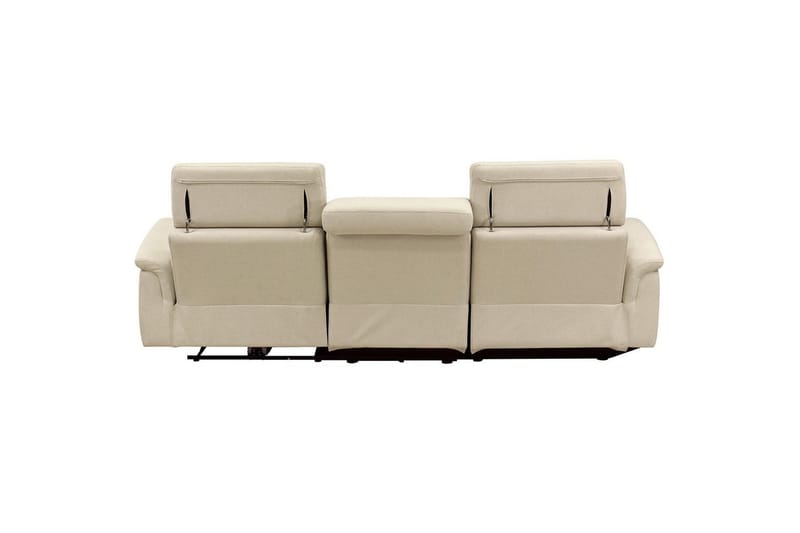 Hörnsoffa 3-sits Pareli Vit, Sunday tyg, Vänster Manuell Fåtölj - Vit, Sunday tyg, Vänster Manuell Fåtölj - Möbler - Vardagsrum - Soffor - Reclinersoffor & Biosoffor