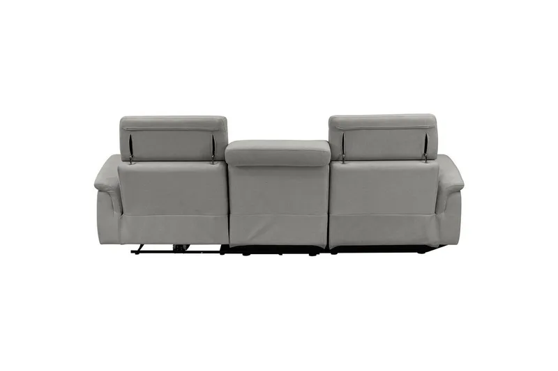 Hörnsoffa 3-sits Pareli Grå, Sunday tyg, Vänster Manuell Fåtölj - Grå, Sunday tyg, Vänster Manuell Fåtölj - Möbler - Vardagsrum - Soffor - Reclinersoffor & Biosoffor