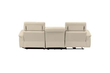 H örnsoffa 3-sits Pareli Vit, Sunday tyg, Höger manuell vilstol - Vit, Sunday tyg, Höger manuell vilstol - Möbler - Vardagsrum - Soffor - Reclinersoffor & Biosoffor
