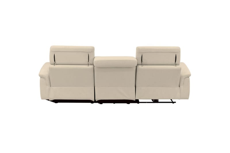 Hörnsoffa 3-sits Pareli Vit, Sunday tyg, Höger manuell vilstol - Vit, Sunday tyg, Höger manuell vilstol - Möbler - Vardagsrum - Soffor - Reclinersoffor & Biosoffor