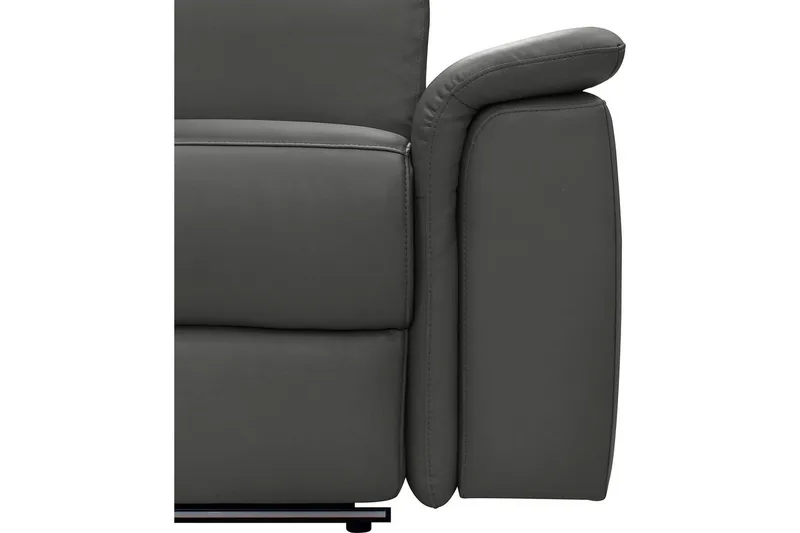 Hörnsoffa 3-sits Pareli Svart, PU, Vänster Elektrisk Fåtölj - Svart, PU, Vänster Elektrisk Fåtölj - Möbler - Vardagsrum - Soffor - Skinnsoffor