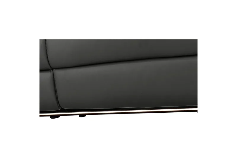 Hörnsoffa 3-sits Pareli Svart, PU, Vänster Elektrisk Fåtölj - Svart, PU, Vänster Elektrisk Fåtölj - Möbler - Vardagsrum - Soffor - Skinnsoffor