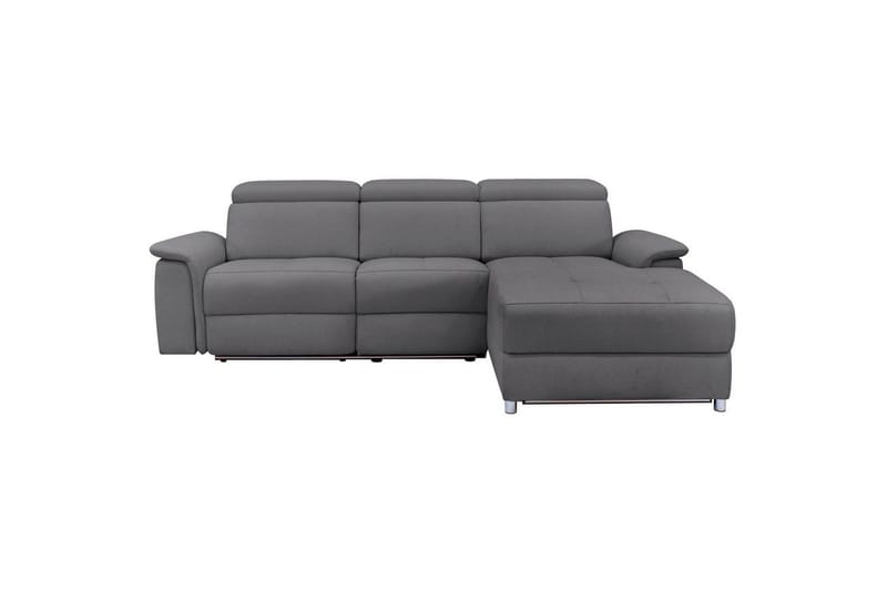 Hörnsoffa 3-sits Pareli Antracit, Sunday tyg, Höger elektrisk vilstol - Antracit, Sunday tyg, Höger elektrisk vilstol - Möbler - Vardagsrum - Soffor - Reclinersoffor & Biosoffor