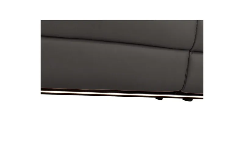 Hörnsoffa 3-sits Pareli Brun, PU, Höger elektrisk vilstol - Brun, PU, Höger elektrisk vilstol - Möbler - Vardagsrum - Soffor - Reclinersoffor & Biosoffor
