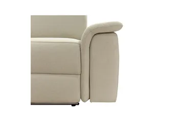 Hörnsoffa 3-sits Pareli Vit, Sunday tyg, Vänster Manuell Fåtölj - Vit, Sunday tyg, Vänster Manuell Fåtölj - Möbler - Vardagsrum - Soffor - Reclinersoffor & Biosoffor